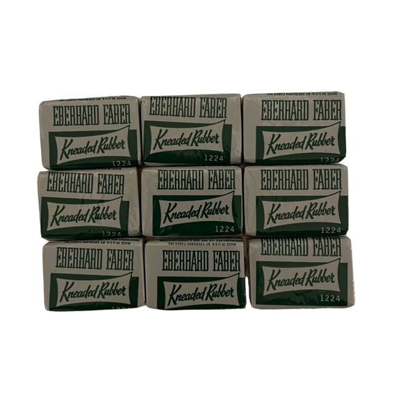 Eberhard Faber Kneaded Rubber Erasers Vintage (Set of 9) - Picture 2 of 5